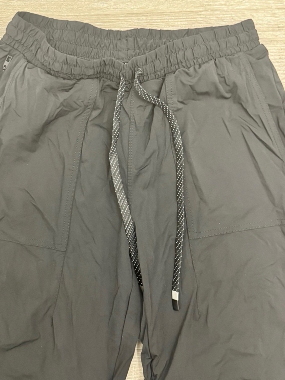Black Performance Jogger Pants Zip Pocket Athletic XS - Picture 2 of 5